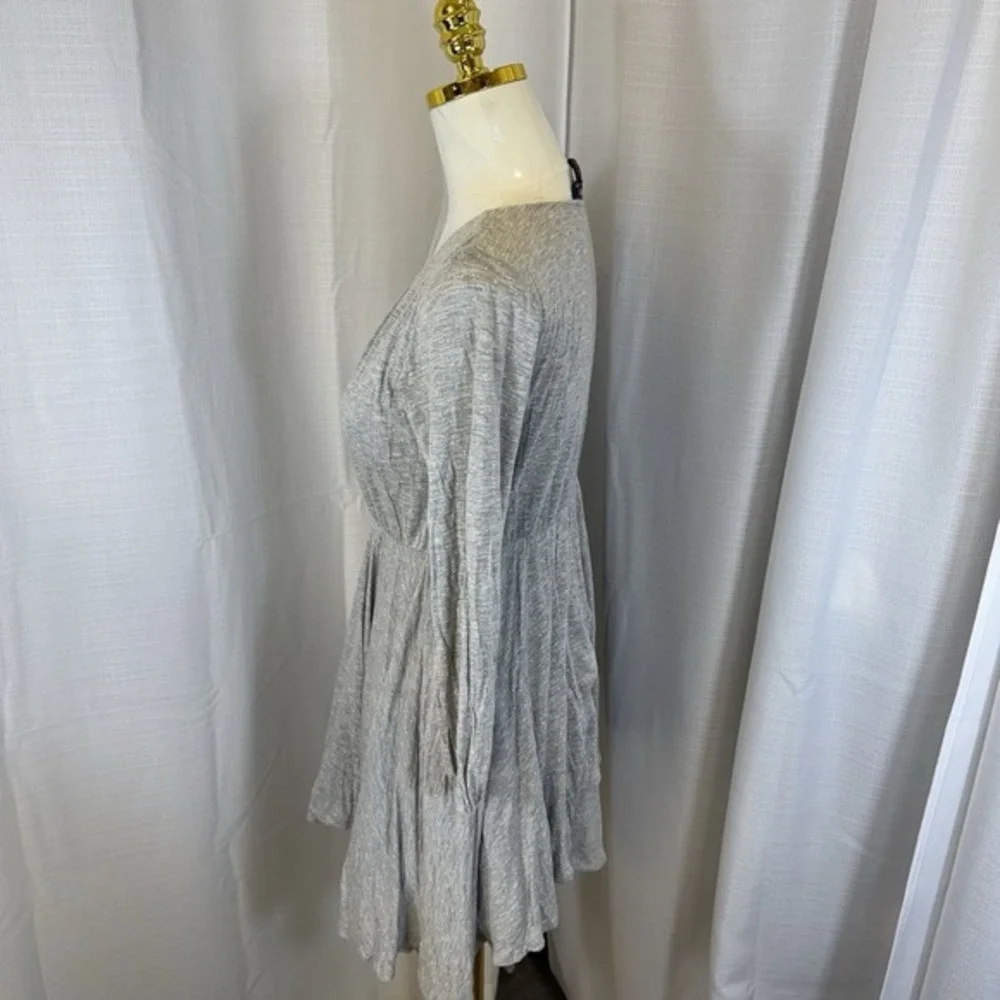 POLO Ralph Lauren Girl's Polka Dot Fit & Flare Dress‎ Grey Preppy Babydoll Large